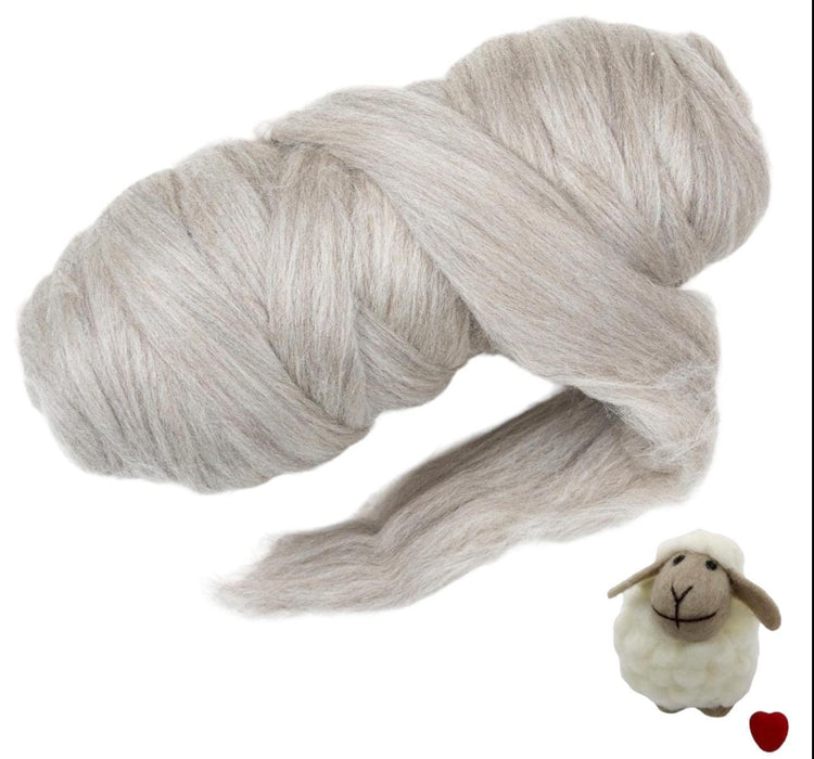 Kondoos Natural Wool Bulk roving, Best Wool for Spinning, arm Knitting, Felting, Chunky Blankets and Tapestry. Natural Colors, un-Dyed.