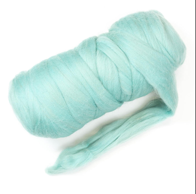 Kondoos Colored Natural Wool roving, 1 lb. Best Wool for Needle Felting, Wet Felting, handcrafts and Spinning.