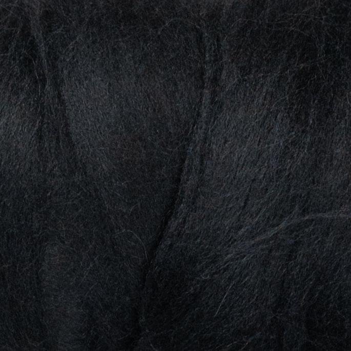 Kondoos Colored Natural Bulk Wool roving, 8 OZ. Best Wool for Needle Felting, Wet Felting, handcrafts and Spinning Yarn (Total Black)