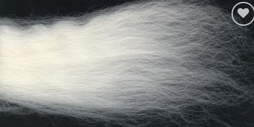 Kondoos Extra Fine Merino Wool roving, 1 Lb. Best Snow White Wool for Needle Felting, Wet Felting, handcrafts and Spinning. Soft Jumbo Yarn for arm Knitting Blanket Bulk (SFMerino, 1 lb)