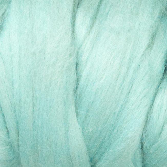 Kondoos Colored Natural Wool roving, 8 OZ. Best Wool for Needle Felting, Wet Felting, handcrafts and Spinning. (Acqua)