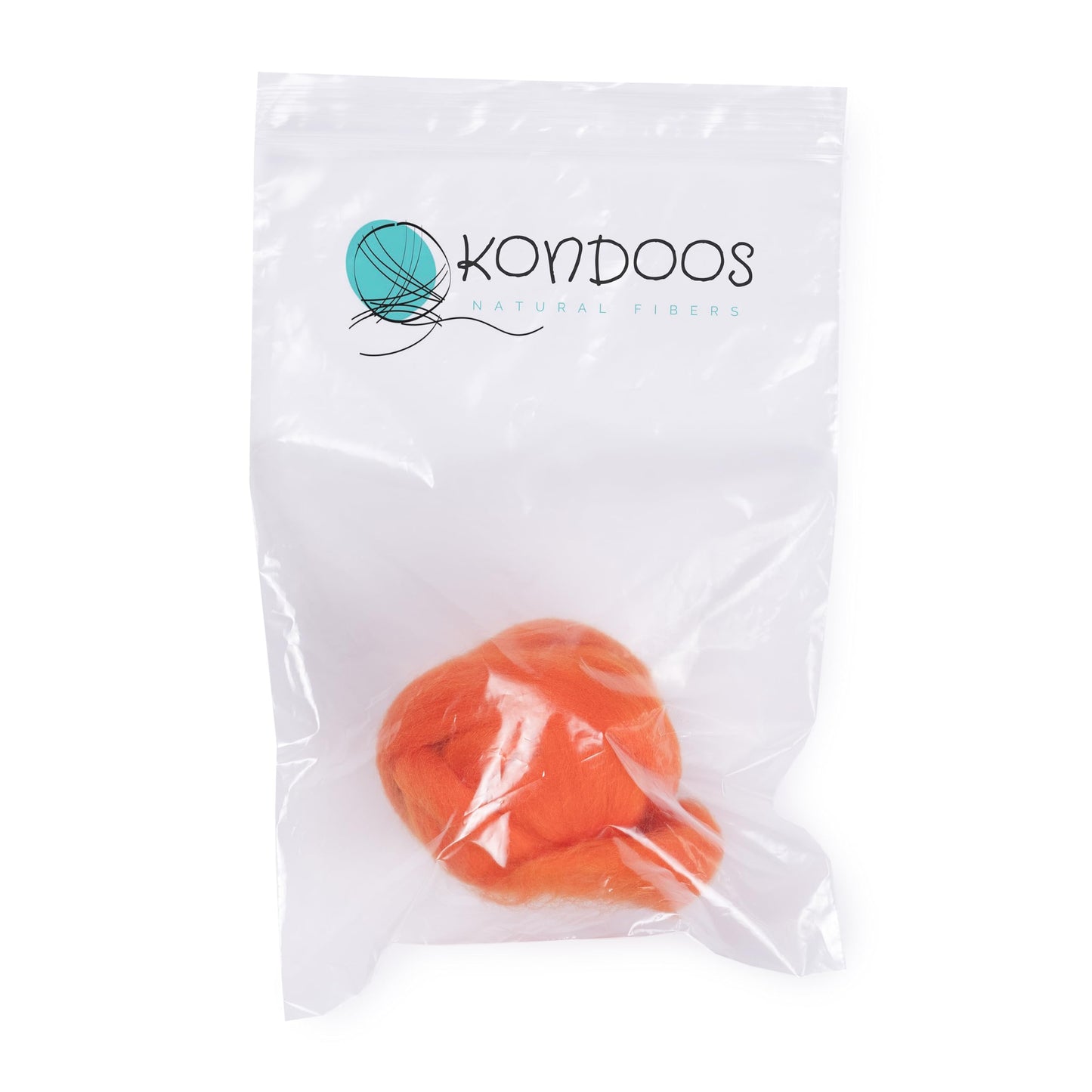 2 oz Natural Wool Roving: Dyed Fiber for Felting, Handcrafts & Spinning Orange, 2 oz)