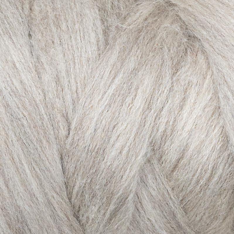 Kondoos Natura 1lb Wool Bulk roving,. Best Wool for Spinning, arm Knitting, Needle Felting, Chunky Blankets Spinning Thick Yarn Tapestry. Natural, un-Dyed. (Sand, 1 lb)