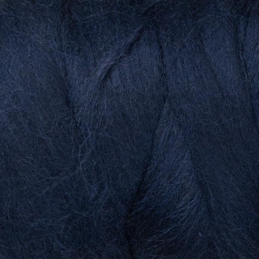 Kondoos Colored Natural Wool roving, 1 lb. Best Wool for Needle Felting, Wet Felting, handcrafts and Spinning. (Blue Navy, 1 lb)