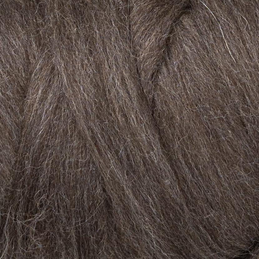 Kondoos Natural Wool Bulk roving, 1 lb. Best Wool for Spinning, arm Knitting, Felting, Chunky Blankets and Tapestry. Natural Colors, un-Dyed. (Mocha, 1 lb)