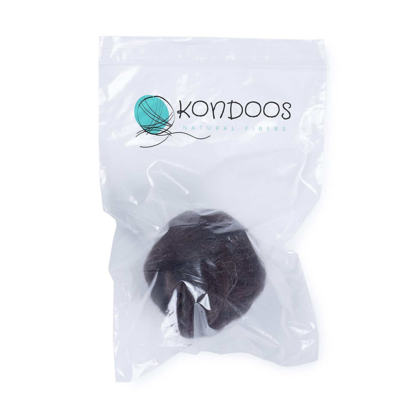 2 oz Natural Wool Roving: Natural Colors Un-Dyed Fiber for Felting, Handcrafts & Spinning (Dark Chocolate, 2 oz)