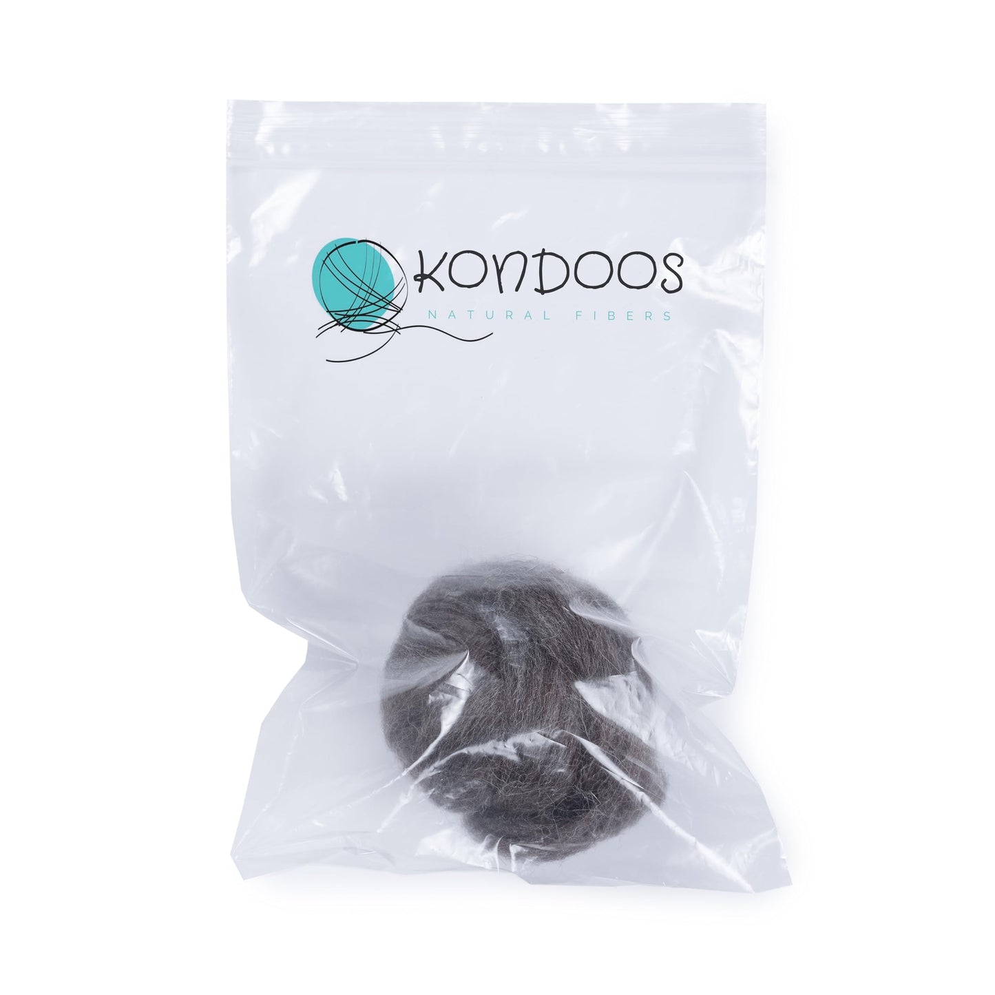 2 oz Natural Wool Roving: Natural Colors Un-Dyed Fiber for Felting, Handcrafts & Spinning (Mocha, 2 oz)
