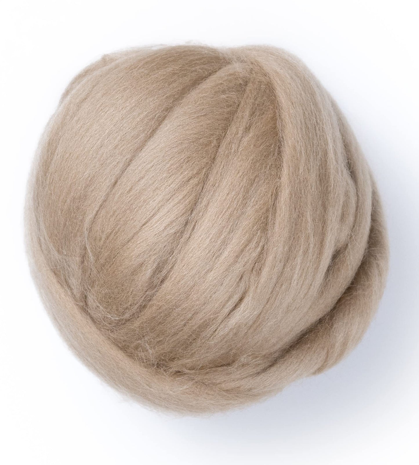 Kondoos Colored Natural Wool roving, 8 OZ. Best Wool for Needle Felting, Wet Felting, handcrafts and Spinning. (Beige, 8oz.)