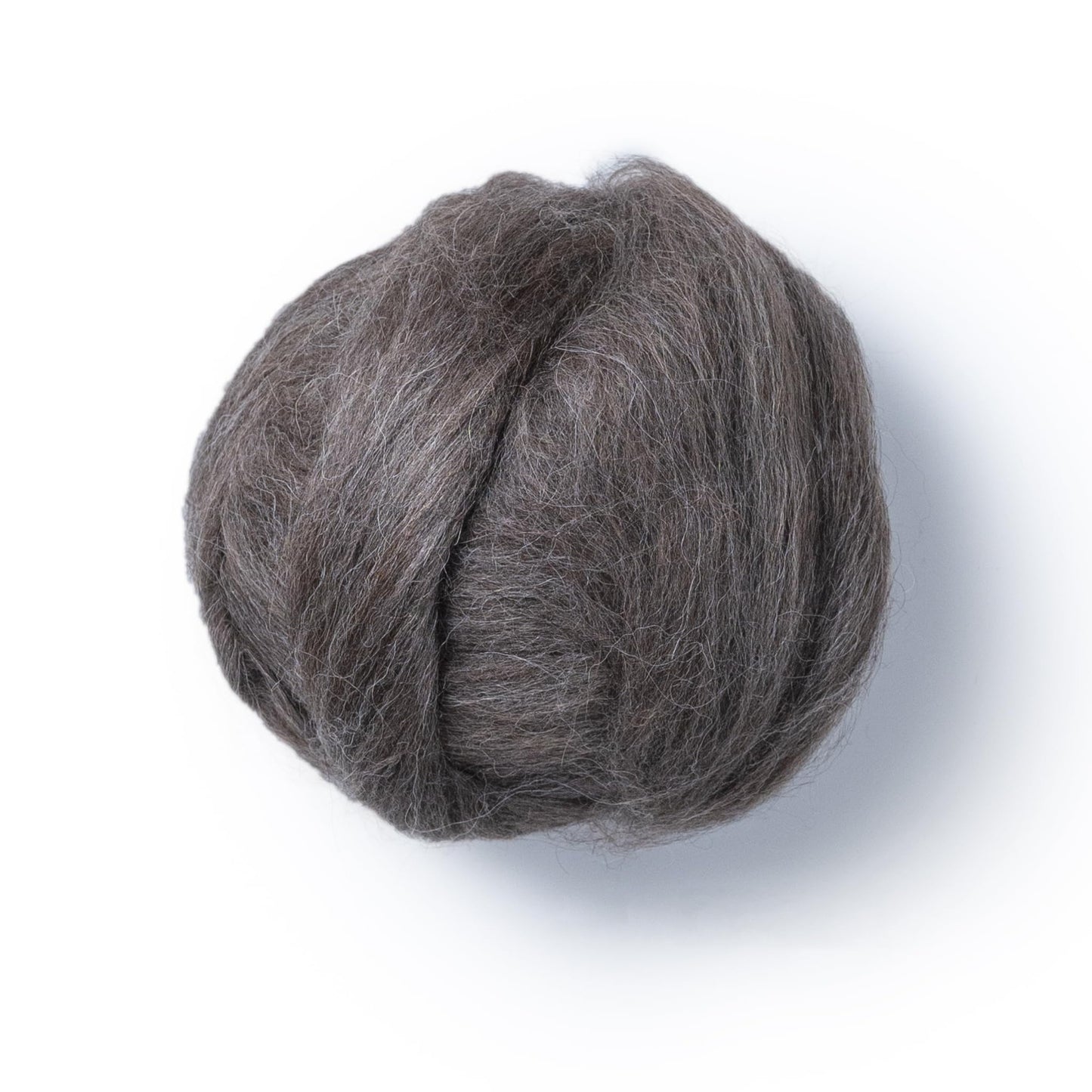 Kondoos Llama Hair roving (Similar to Alpaca), 8 oz. Best for Needle Felting, handcrafts and Spinning. Natural Colors, un-Dyed. (Gray PG, 8oz)