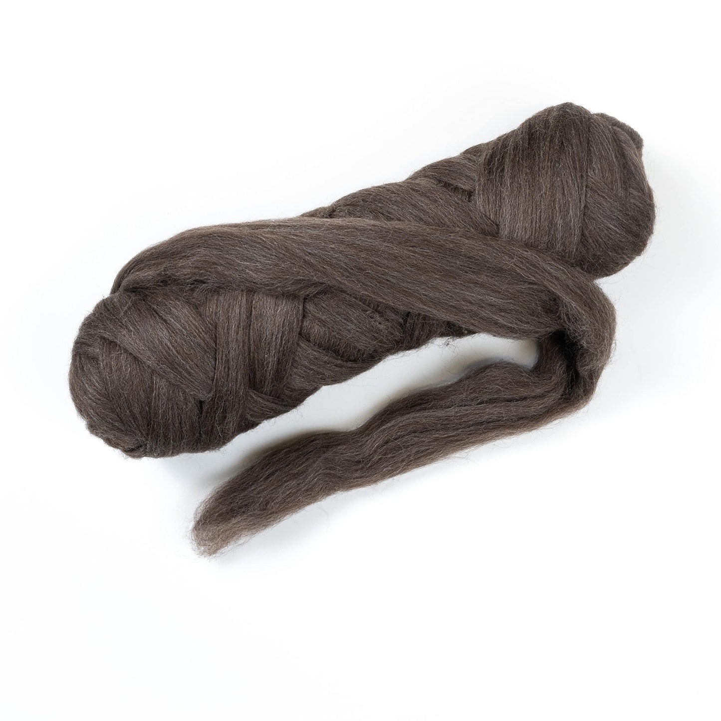 Kondoos Natural Wool Bulk roving, 2 lb. Best Wool for Spinning, arm Knitting, Felting, Chunky Blankets and Tapestry. Natural Colors, un-Dyed. (Mocha, 2 lb)