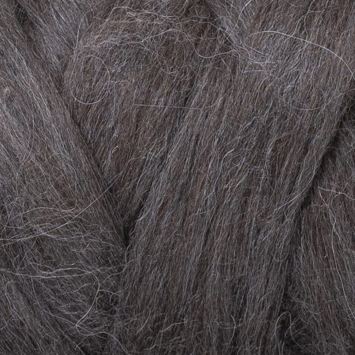Kondoos Llama Hair roving (Similar to Alpaca), 8 oz. Best for Needle Felting, handcrafts and Spinning. Natural Colors, un-Dyed. (Gray PG, 8oz)