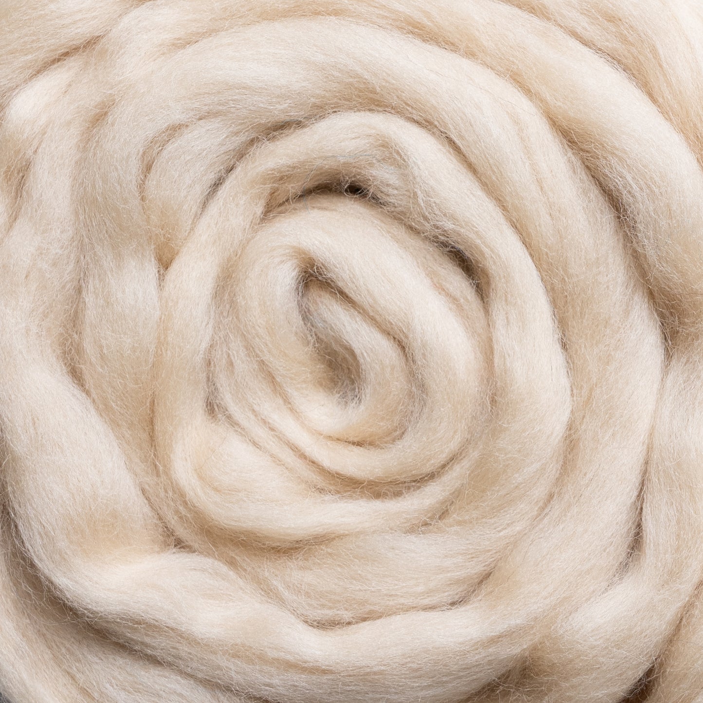 1 lb Natural Wool Roving: Dyed Colored Fiber for Felting, Handcrafts & Spinning (Cream Beige, 1 lb)