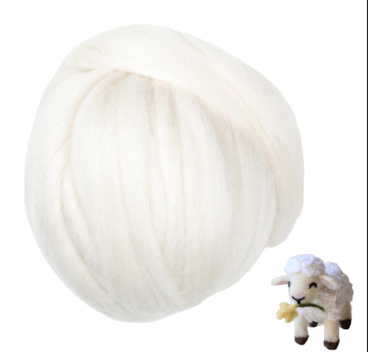 Kondoos Merino Wool roving, Best Wool for Needle Felting, Wet Felting, handcrafts and Spinning.