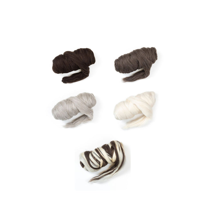 Kondoos Natural Wool roving, 8 lb. Best Wool for Spinning, arm Knitting, Felting, Chunky Yarn Blankets and Tapestry. Core Soft un-Dyed.