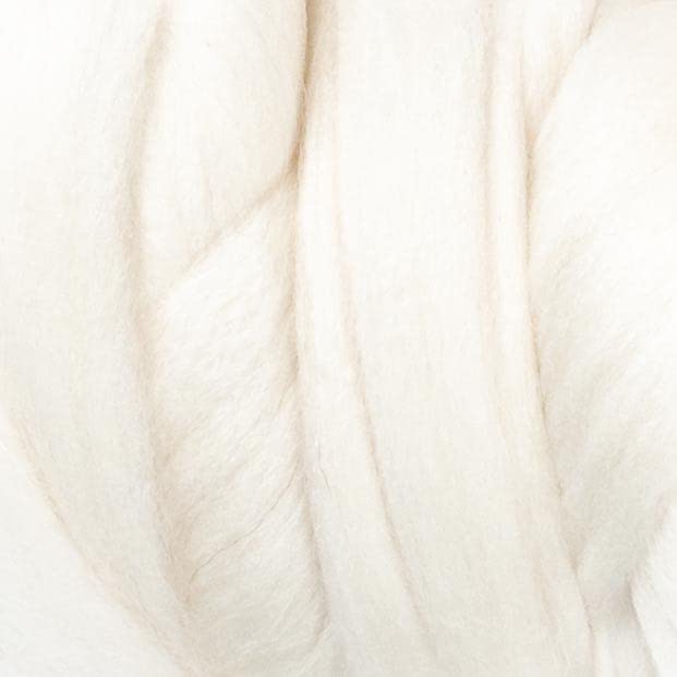 1 lb Natural Merino Wool: Soft Jumbo Fiber for Arm Knitting Blankets, Felting & Spinning (Merino, 1 lb.)