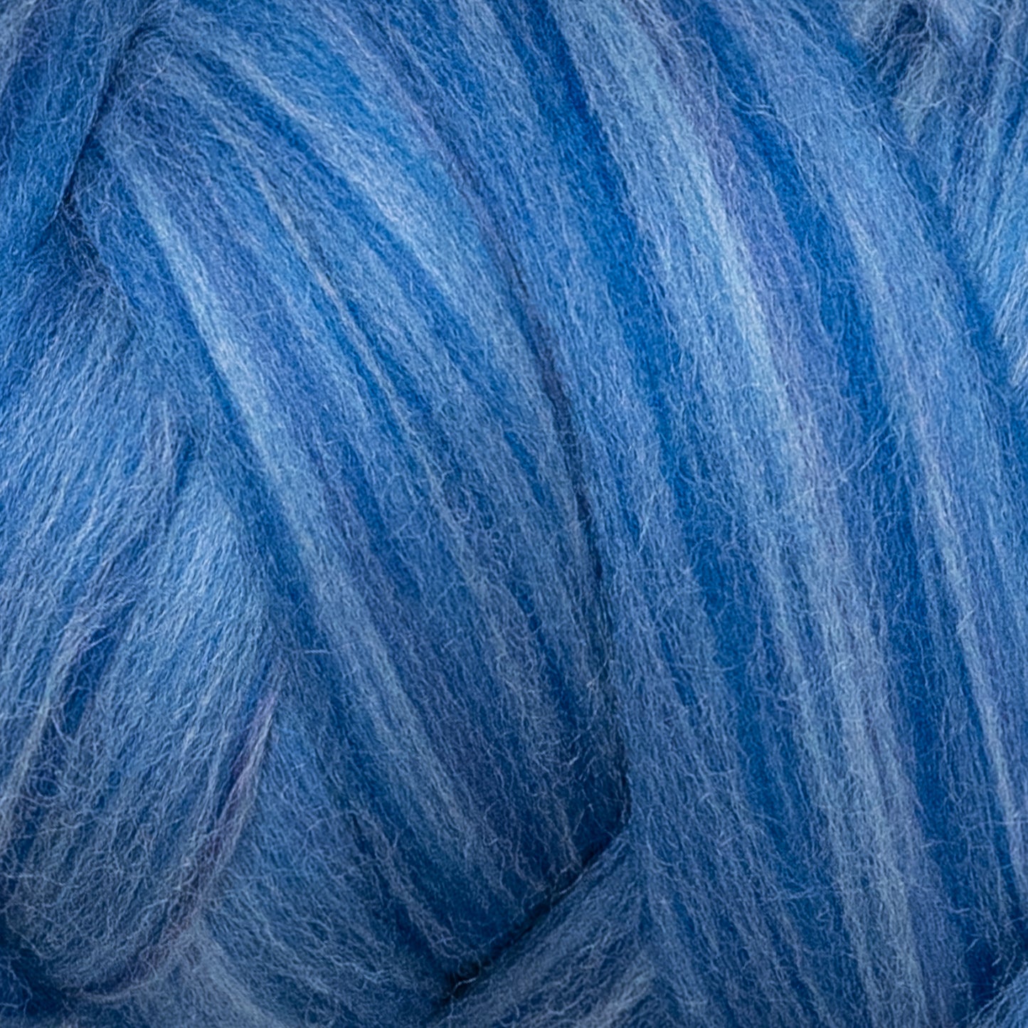 Kondoos Multi Colored Natural Wool roving 1 lb. Best Wool for Needle Felting, Wet Felting, handcrafts and Spinning. (Ocean 1 lb)