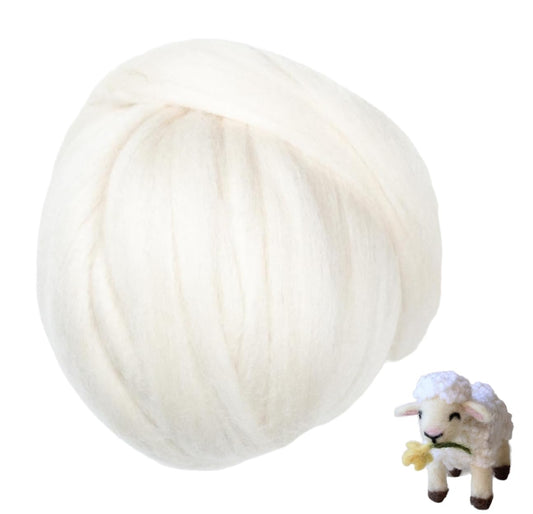 Kondoos Merino Wool roving, 8 oz. Best Wool for Needle Felting, Wet Felting, handcrafts and Spinning. (Merino, 8 oz)