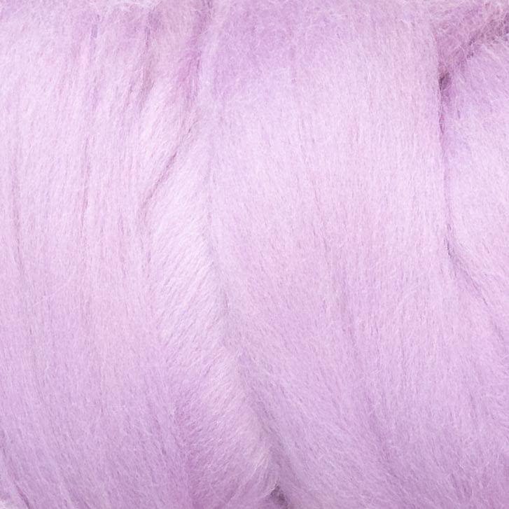8 oz Natural Wool Roving: Lavender Colored Fiber for Felting, Handcrafts & Spinning