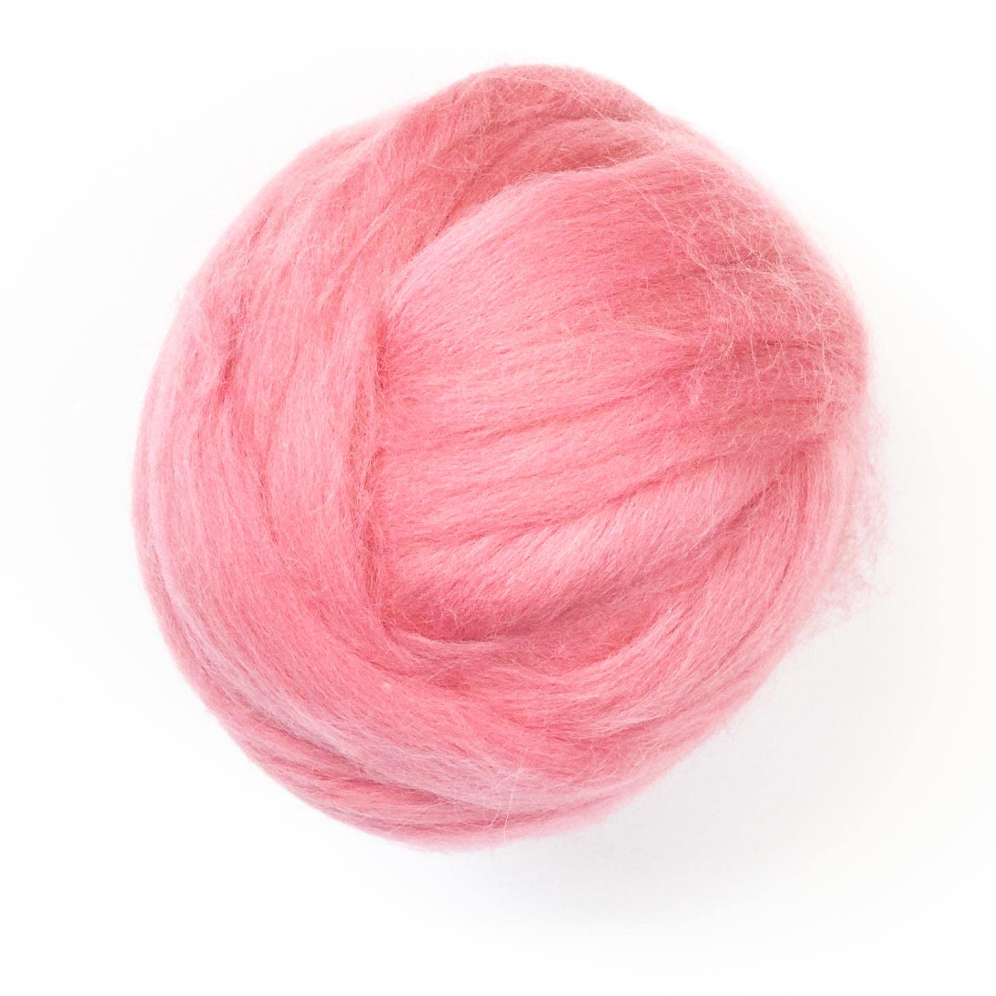 Kondoos Colored Natural Wool roving, 8 OZ. Best Wool for Needle Felting, Wet Felting, handcrafts and Spinning. (Wild Watermelon)