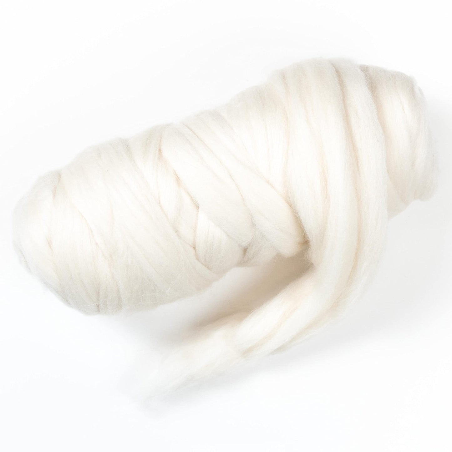 1 lb Natural Merino Wool: Soft Jumbo Fiber for Arm Knitting Blankets, Felting & Spinning (Merino, 1 lb.)