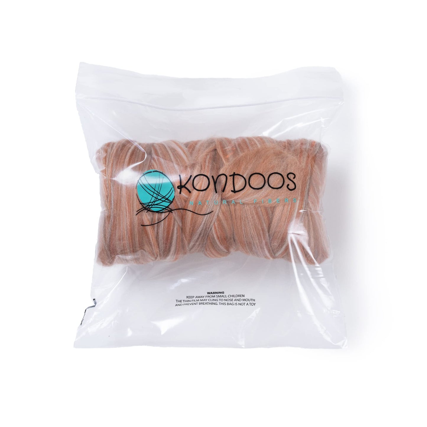 1 lb Natural Wool Roving: Candy Multi Colored Fiber for Felting, Handcrafts & Spinning