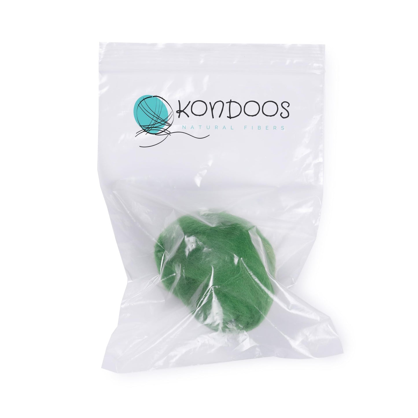2 oz Natural Wool Roving: Dyed Fiber for Felting, Handcrafts & Spinning (Grass Green, 2 oz)