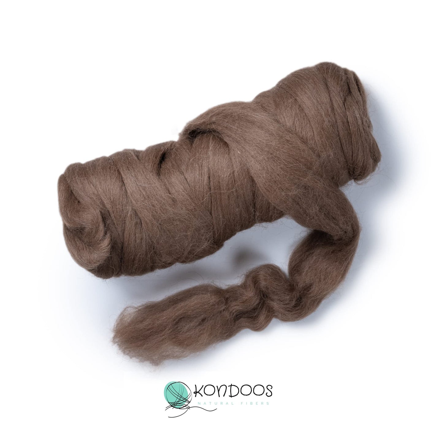 1 lb Natural Llama Hair Roving (Similar to Alpaca): Natural Colors Un-Dyed Fiber for Felting, Handcrafts & Spinning (Brown PM, 1lb)