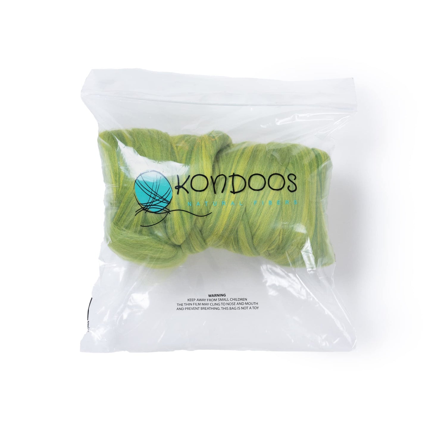 1 lb Natural Wool Roving: Forest Multi Colored Fiber for Felting, Handcrafts & Spinning