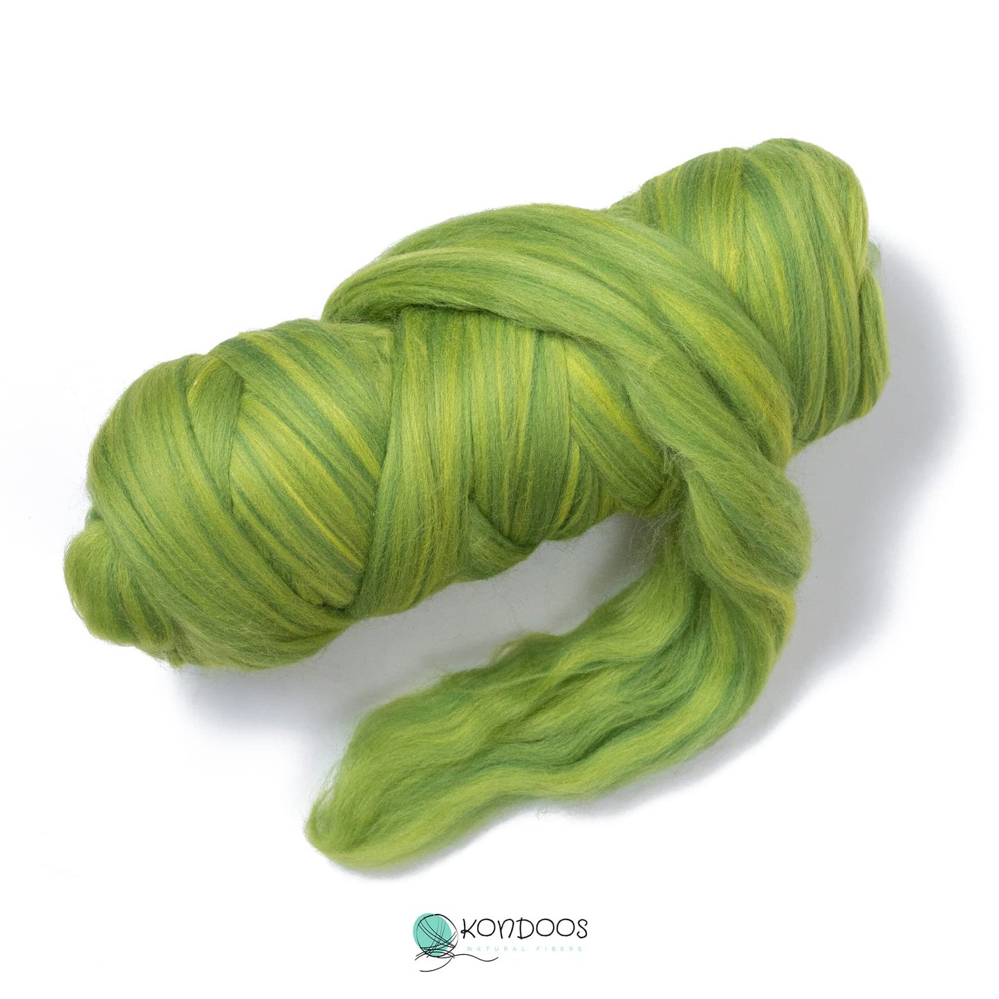 1 lb Natural Wool Roving: Forest Multi Colored Fiber for Felting, Handcrafts & Spinning