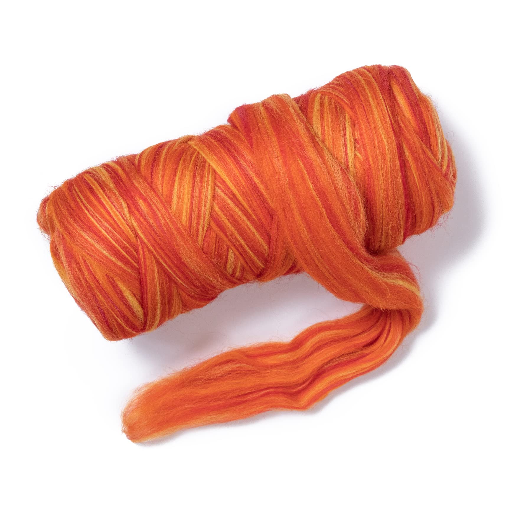Kondoos Multi Colored Natural Wool roving 1 lb. (Dawn 1 lb)
