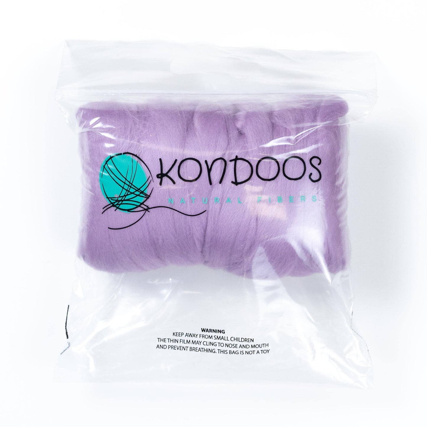 8 oz Natural Wool Roving: Lavender Colored Fiber for Felting, Handcrafts & Spinning