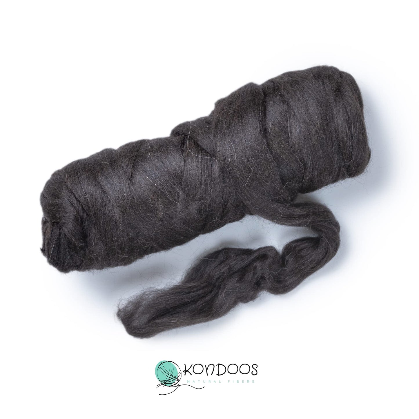 1 lb Natural Llama Hair Roving (Similar to Alpaca): Natural Colors Un-Dyed Fiber for Felting, Handcrafts & Spinning (Chocolate CON, 1lb)