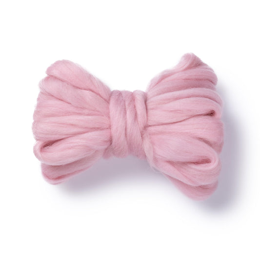 Kondoos Natural Wool roving, 2 OZ. Best Wool for Needle Felting and Wet Felting, handcrafts and DIY Spinning Projects, Wool Felting Supplies. Dyed Colors. (Baby Pink, 2 oz)