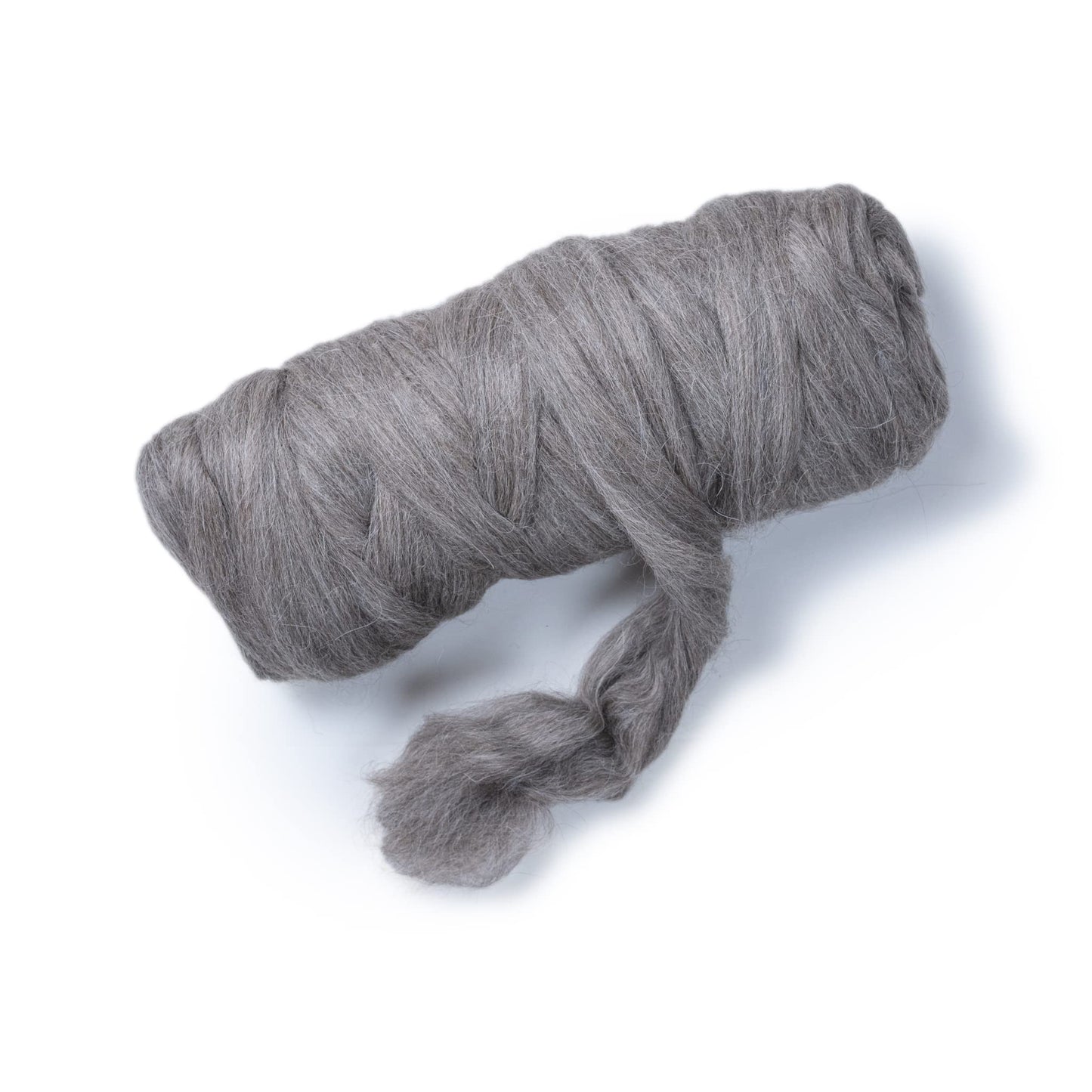 1 lb Natural Llama Hair Roving (Similar to Alpaca): Natural Colors Un-Dyed Fiber for Felting, Handcrafts & Spinning (Light Gray PMG, 1lb)