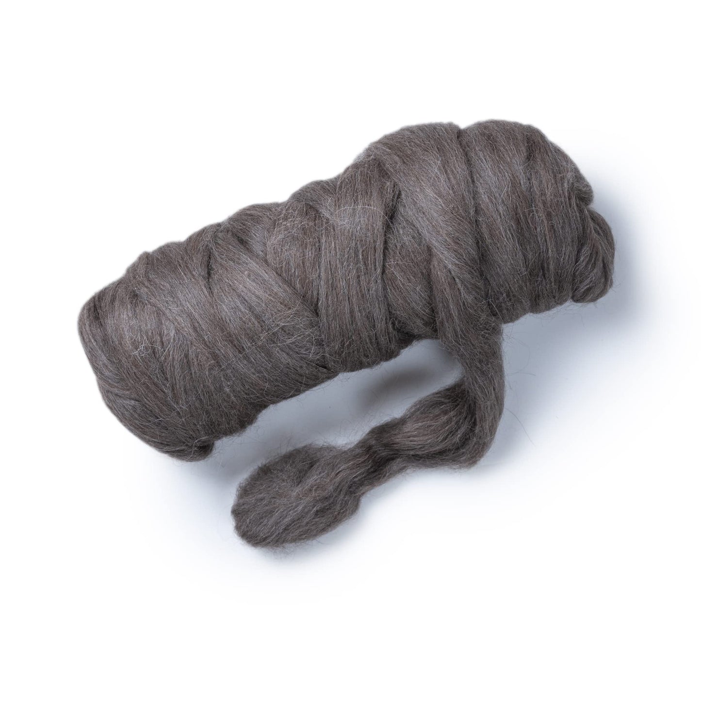1 lb Natural Llama Hair Roving (Similar to Alpaca): Natural Colors Un-Dyed Fiber for Felting, Handcrafts & Spinning (Gray PG, 1lb)
