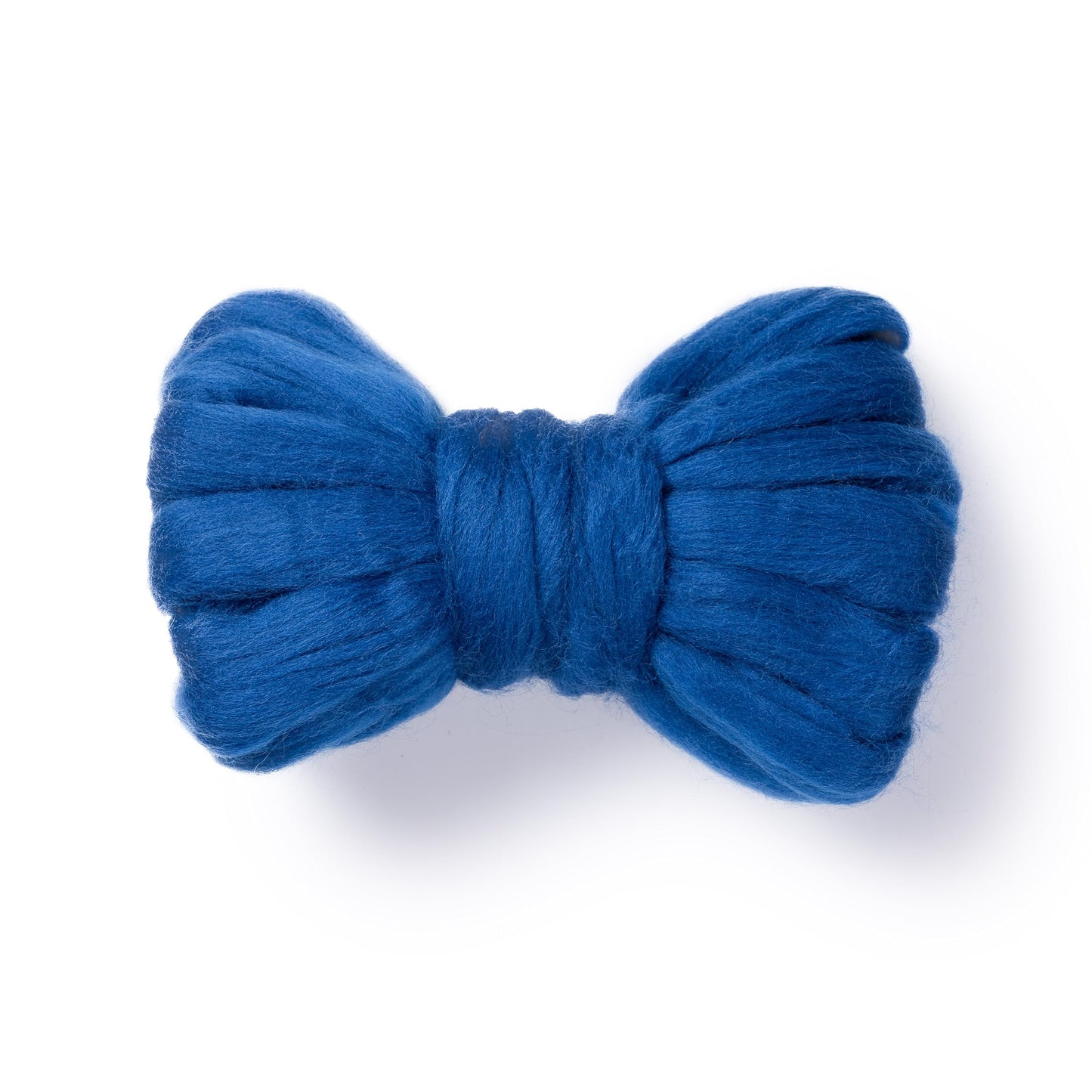2 oz Natural Wool Roving: Dyed Fiber for Felting, Handcrafts & Spinning (Electric Blue, 2 oz)