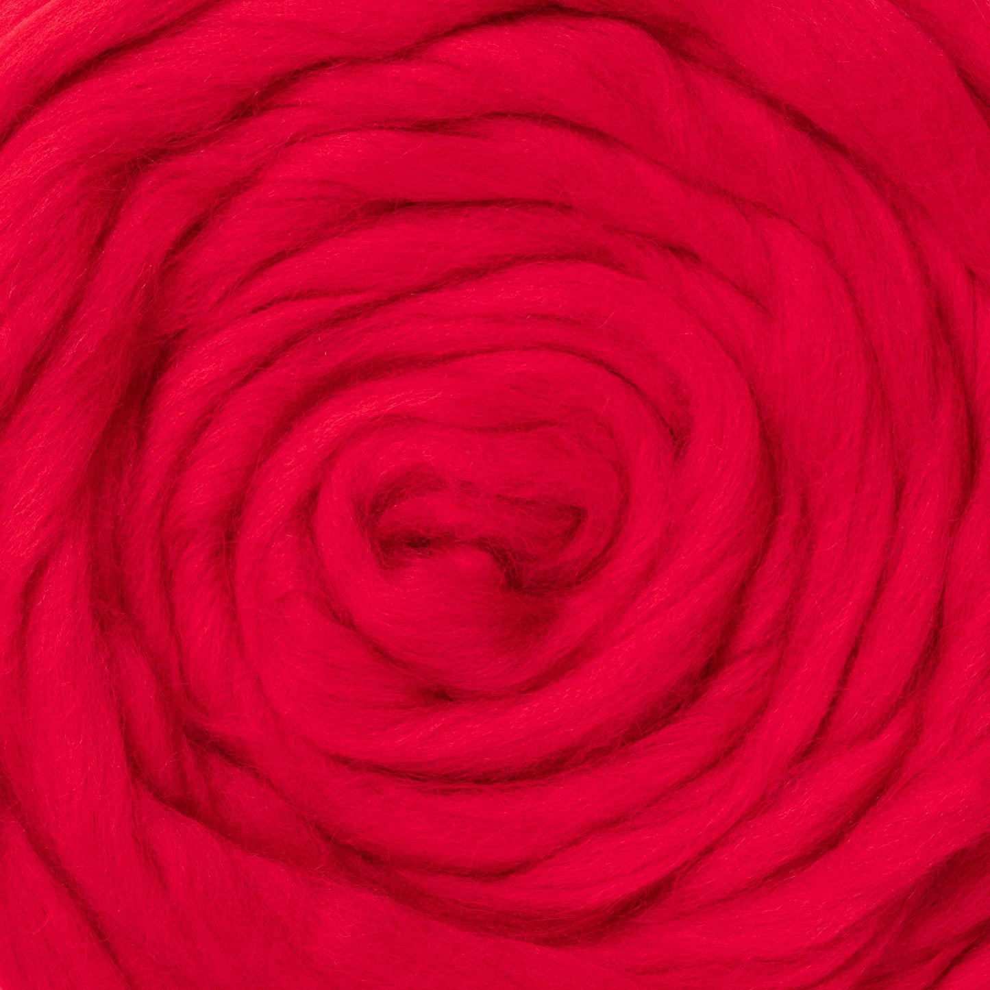 2 oz Natural Wool Roving: Dyed Fiber for Felting, Handcrafts & Spinning  (Red, 2 oz)