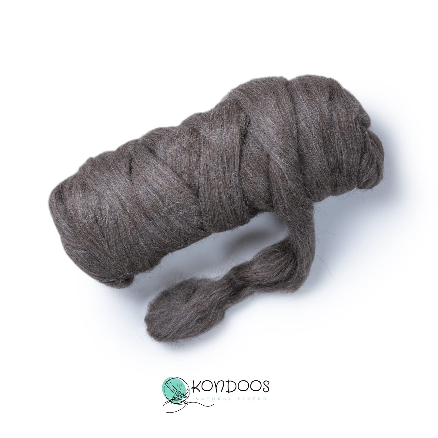 1 lb Natural Llama Hair Roving (Similar to Alpaca): Natural Colors Un-Dyed Fiber for Felting, Handcrafts & Spinning (Gray PG, 1lb)