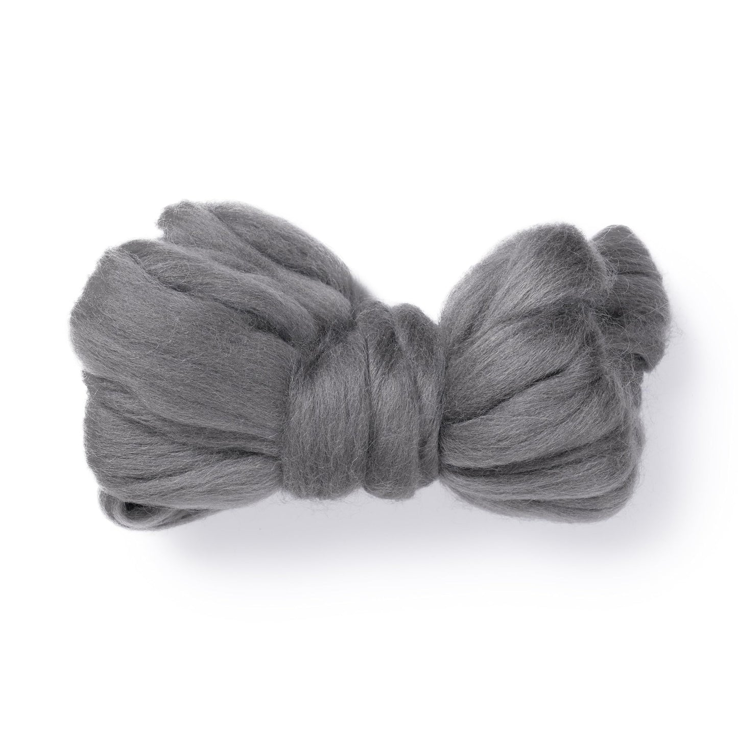 2 oz Natural Wool Roving: Dyed Fiber for Felting, Handcrafts & Spinning (Graphite, 2 oz)