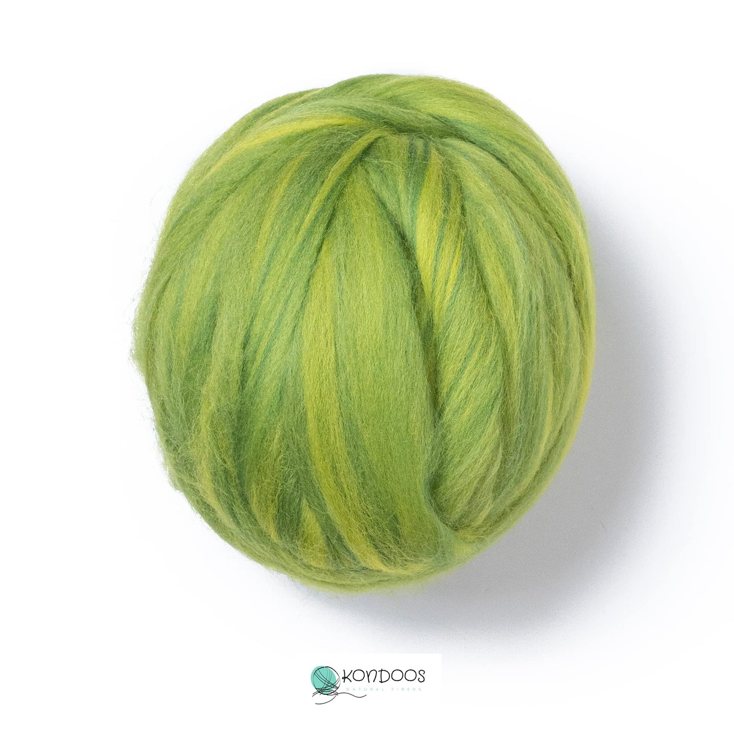 1 lb Natural Wool Roving: Forest Multi Colored Fiber for Felting, Handcrafts & Spinning