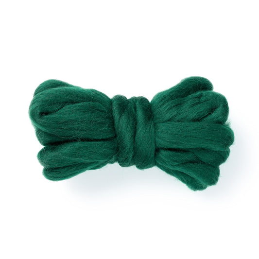 Kondoos Natural Wool roving, 2 OZ. Best Wool for Needle Felting and wet felting, handcrafts and DIY spinning Projects, Wool Felting Supplies. Dyed colors. (English Green, 2 oz)