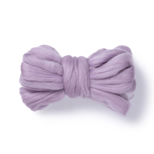Kondoos Natural Wool roving, 2 OZ. Best Wool for Needle Felting and wet felting, handcrafts and DIY spinning Projects, Wool Felting Supplies. Dyed colors. (Lavender, 2 oz)