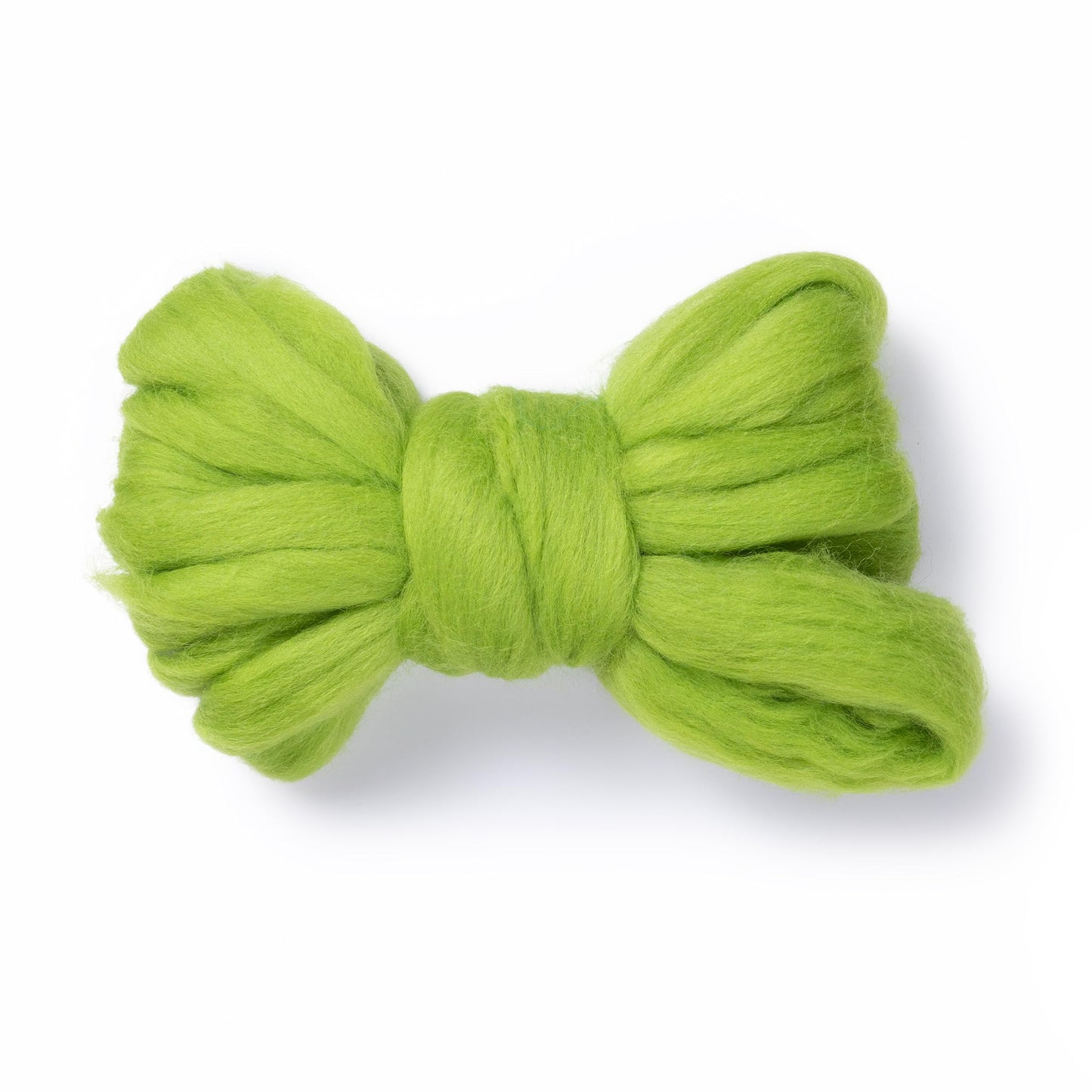 Kondoos Natural Wool roving, 2 OZ. Best Wool for Needle Felting and Wet Felting, handcrafts and DIY Spinning Projects, Wool Felting Supplies. Dyed Colors. (Green Apple, 2 oz)
