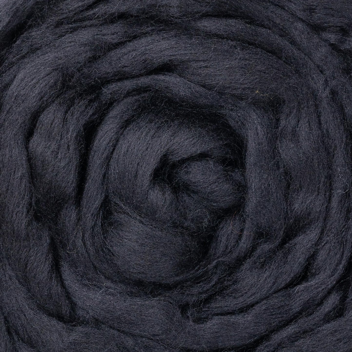 Kondoos Natural Wool roving, 2 OZ. Best Wool for Needle Felting and Wet Felting, handcrafts and DIY Spinning Projects, Wool Felting Supplies. Dyed Colors. (Total Black, 2 oz)