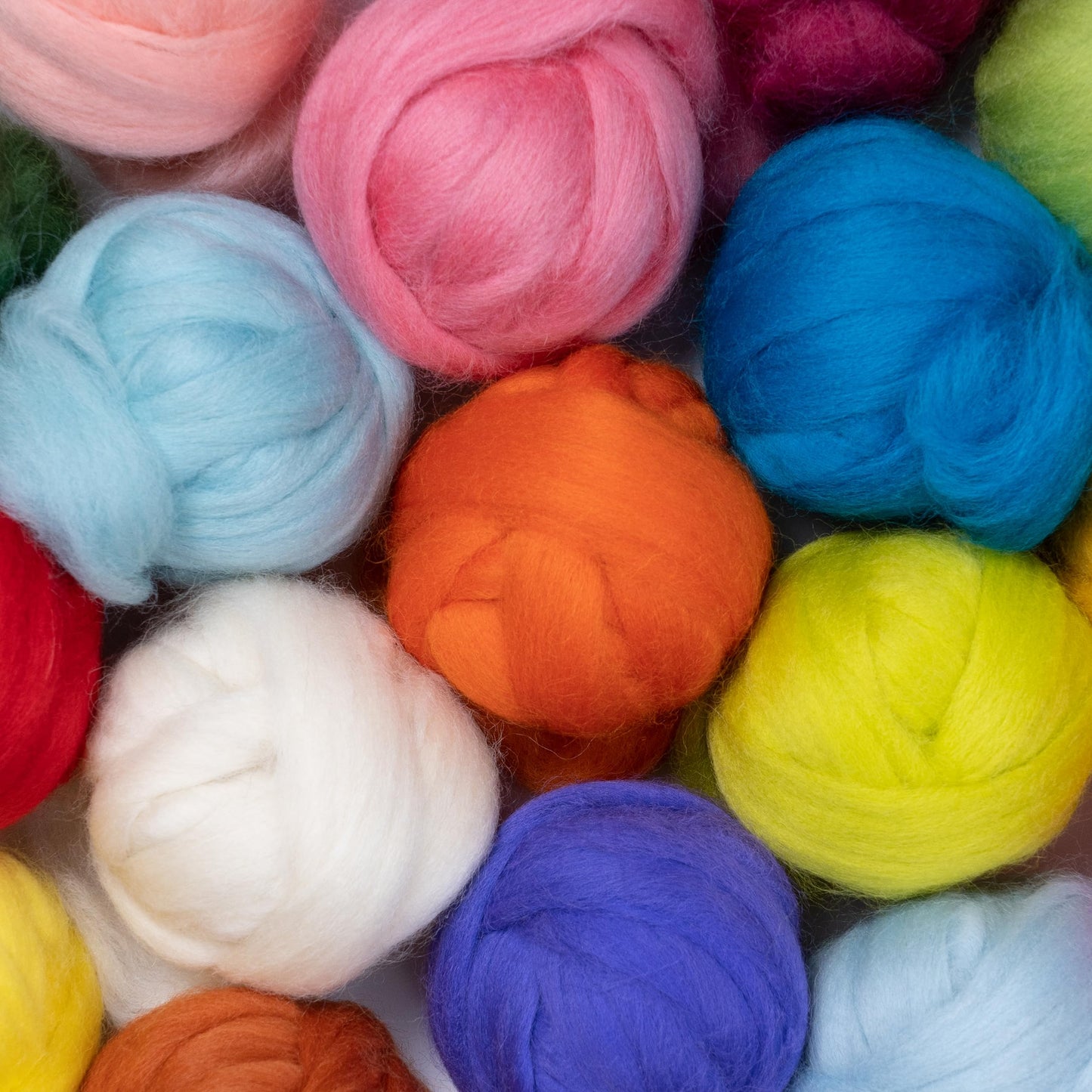 2 oz Natural Wool Roving: Dyed Fiber for Felting, Handcrafts & Spinning (Lemon Yellow, 2 oz)