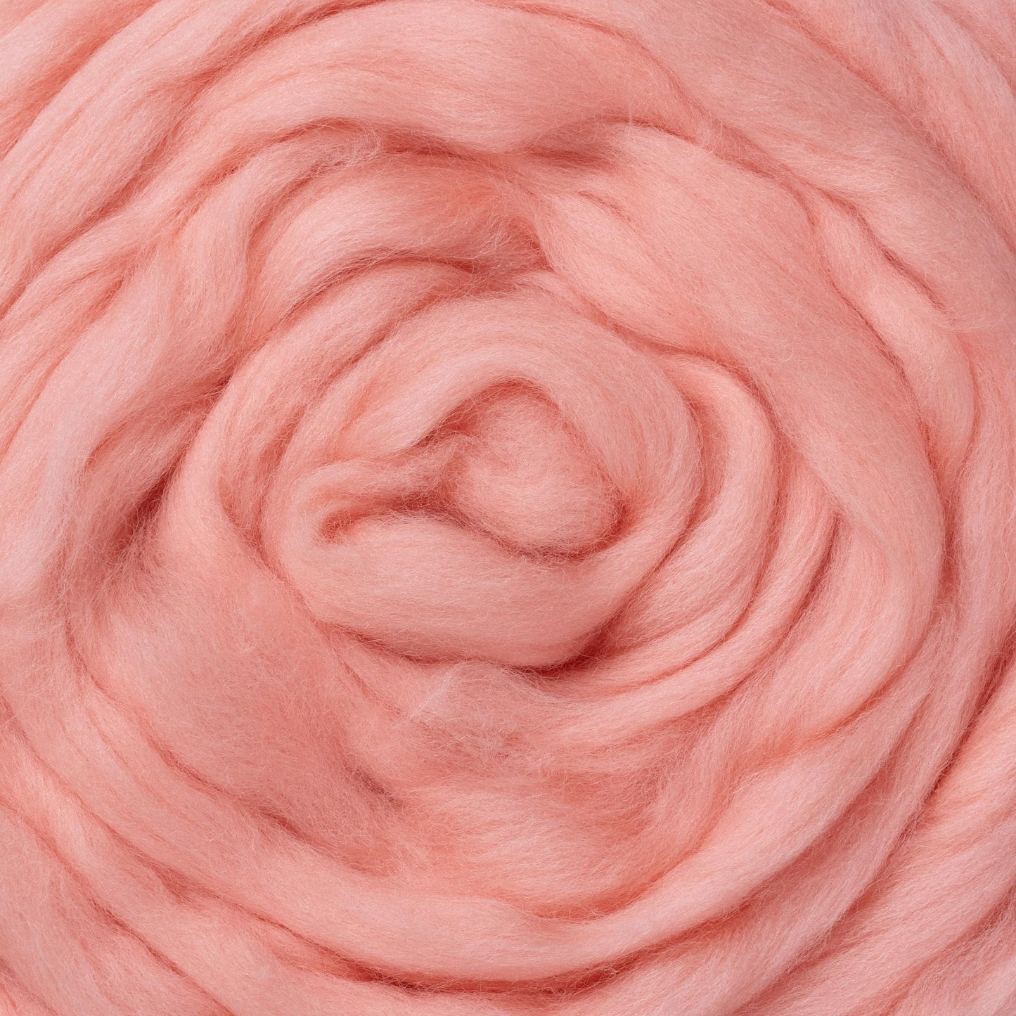 Kondoos Natural Wool roving, 2 OZ. Best Wool for Needle Felting and Wet Felting, handcrafts and DIY Spinning Projects, Wool Felting Supplies. Dyed Colors. (Salmon Pink, 2 oz)