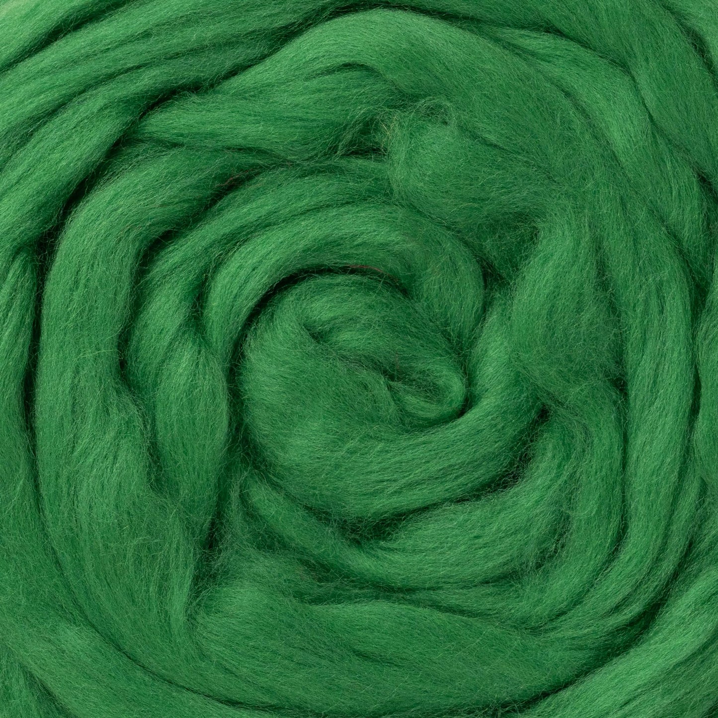 2 oz Natural Wool Roving: Dyed Fiber for Felting, Handcrafts & Spinning (Grass Green, 2 oz)