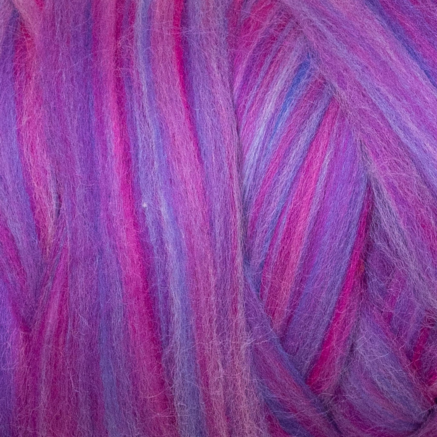 1 lb Natural Wool Roving: Candy Multi Colored Fiber for Felting, Handcrafts & Spinning