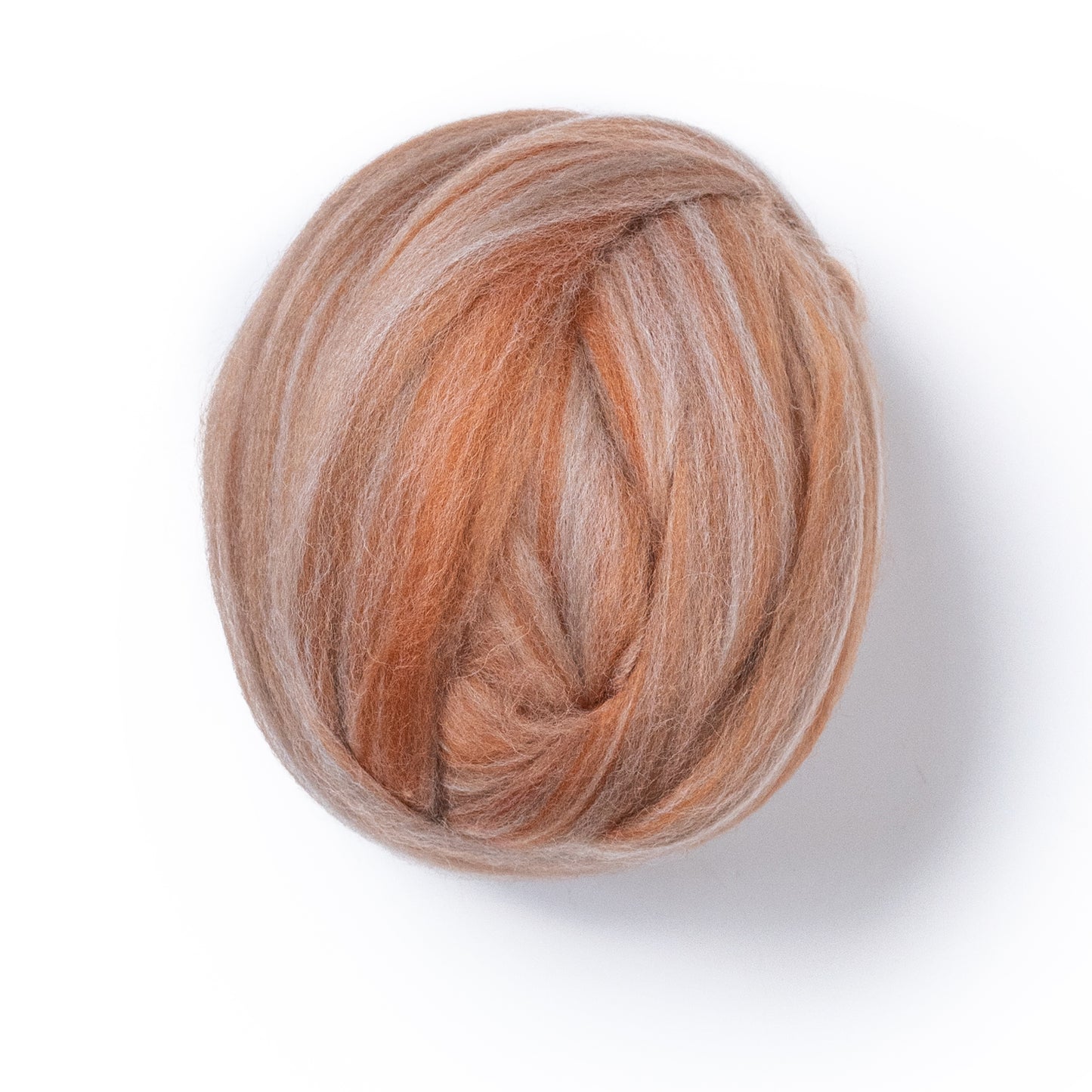 1 lb Natural Wool Roving: Pebble Multi Colored Fiber for Felting, Handcrafts & Spinning