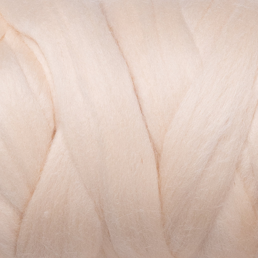 1 lb Natural Wool Roving: Nude Pink Colored Fiber for Felting, Handcrafts & Spinning (Nude Pink, 1 lb)